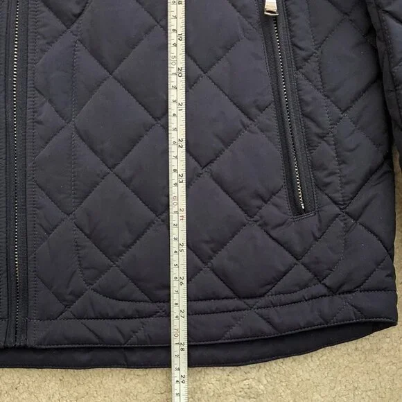 Banana Republic blue quilted jacket medium